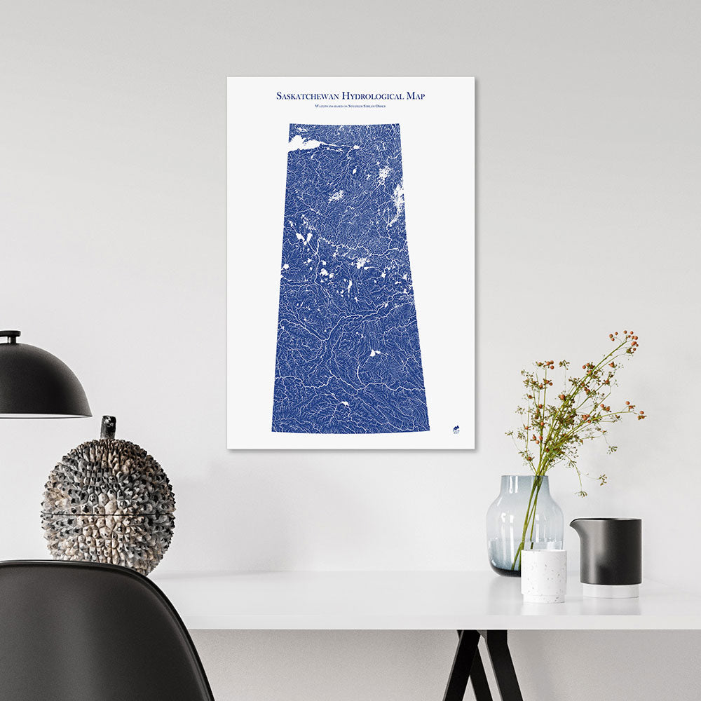 Saskatchewan-Hydrology-Map-blue-14x21-canvas.jpg
