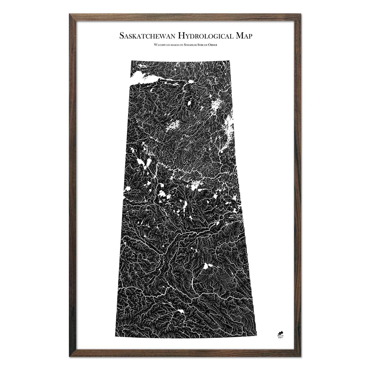 Saskatchewan Hydrological Map