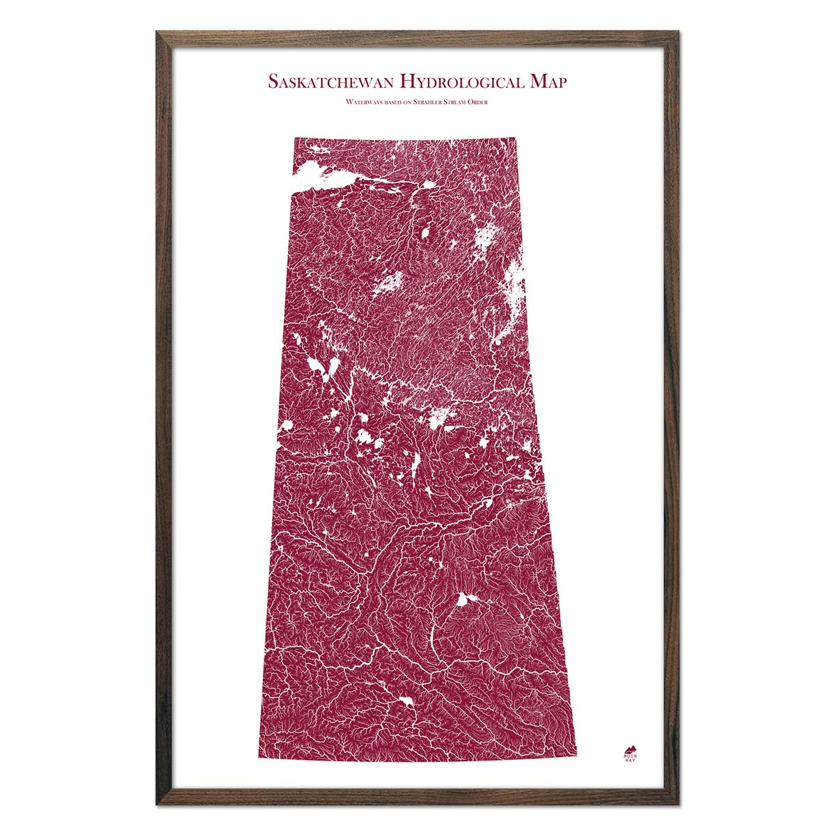 Saskatchewan Hydrological Map
