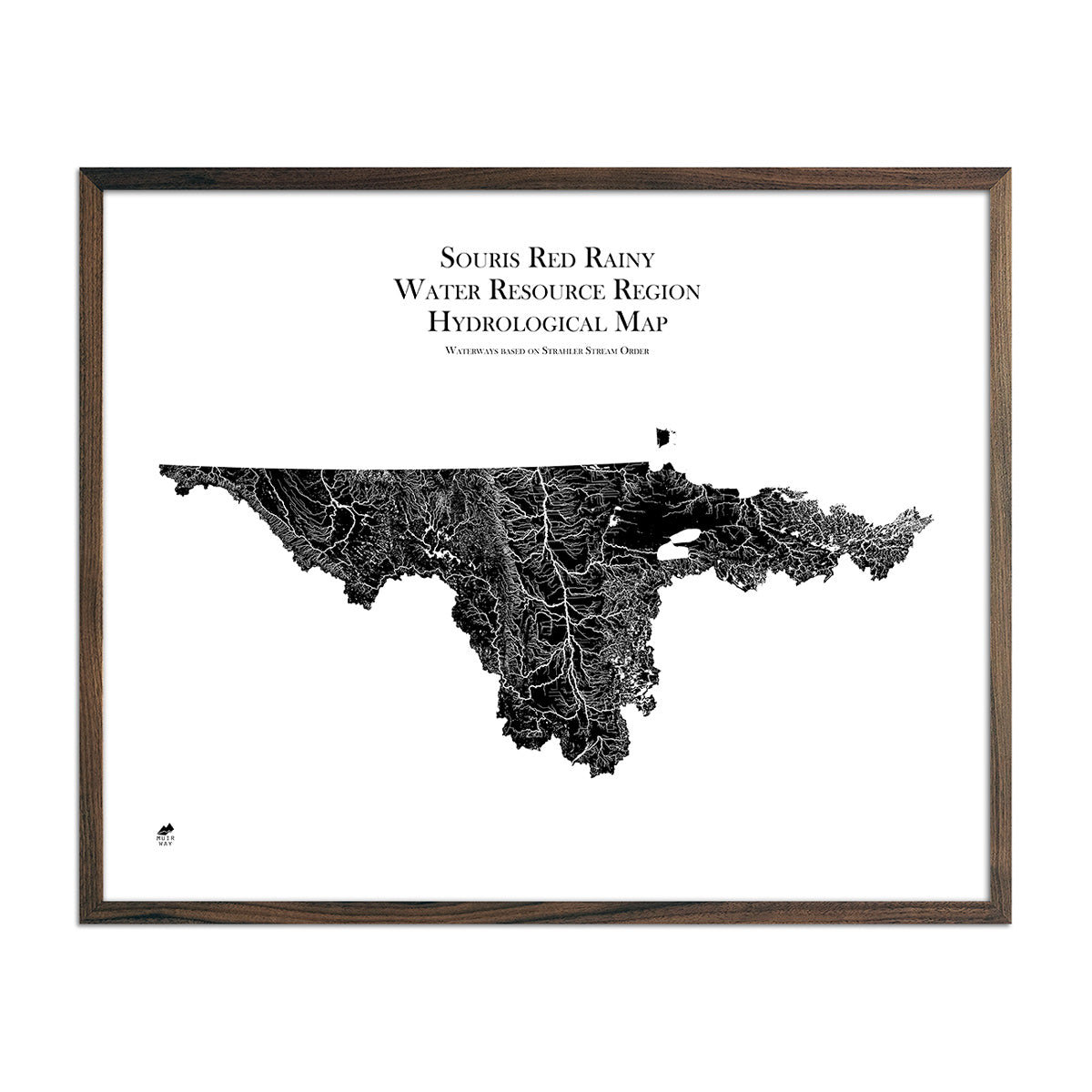 Souris Red Rainy Regional Hydrological Map