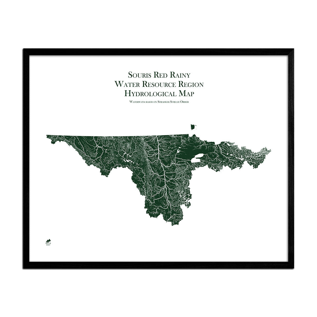 Souris Red Rainy Regional Rivers Map