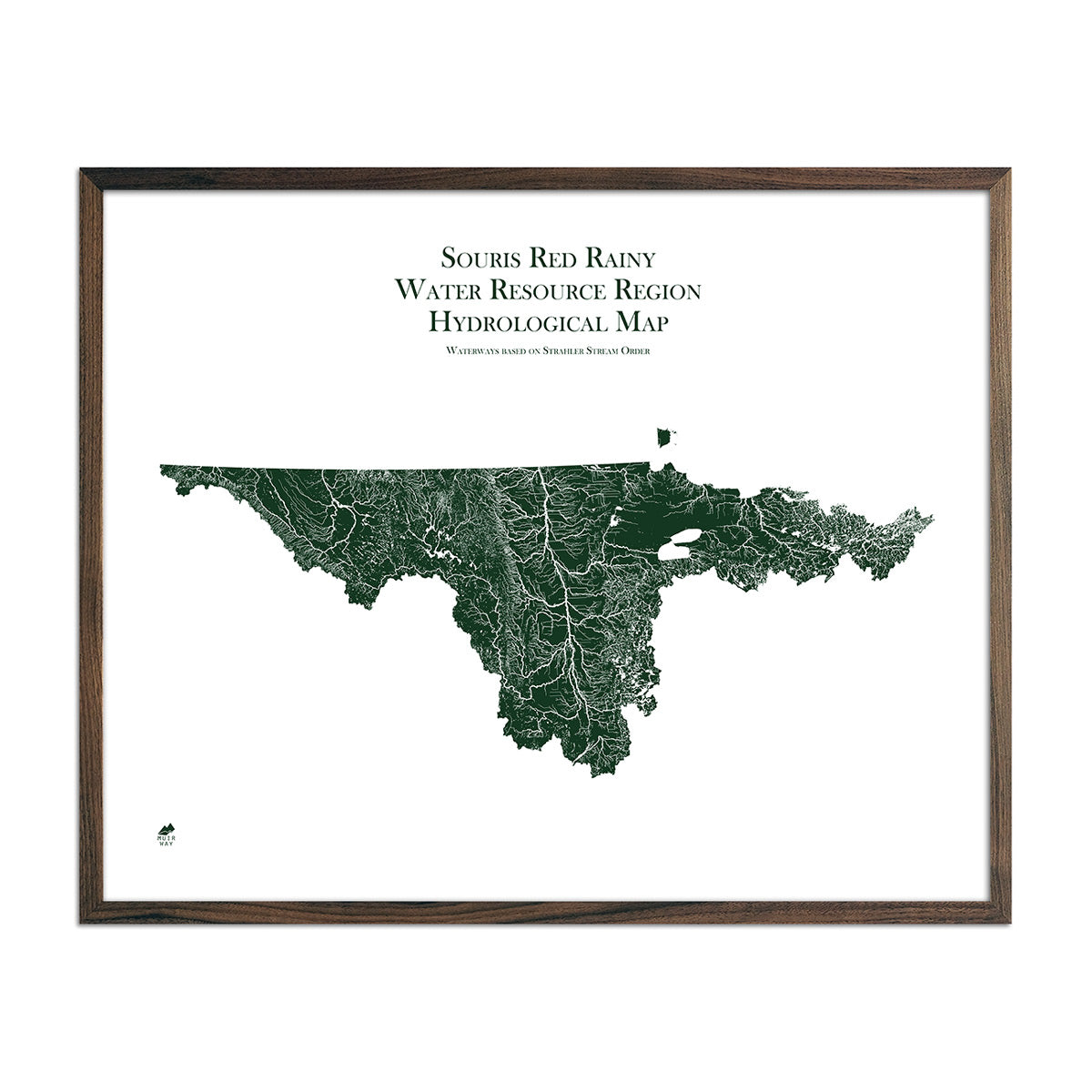Souris Red Rainy Regional Rivers Map