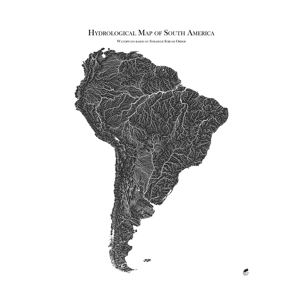 Hydrological Map of South America