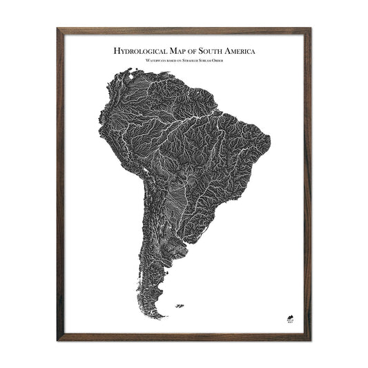 Hydrological Map of South America