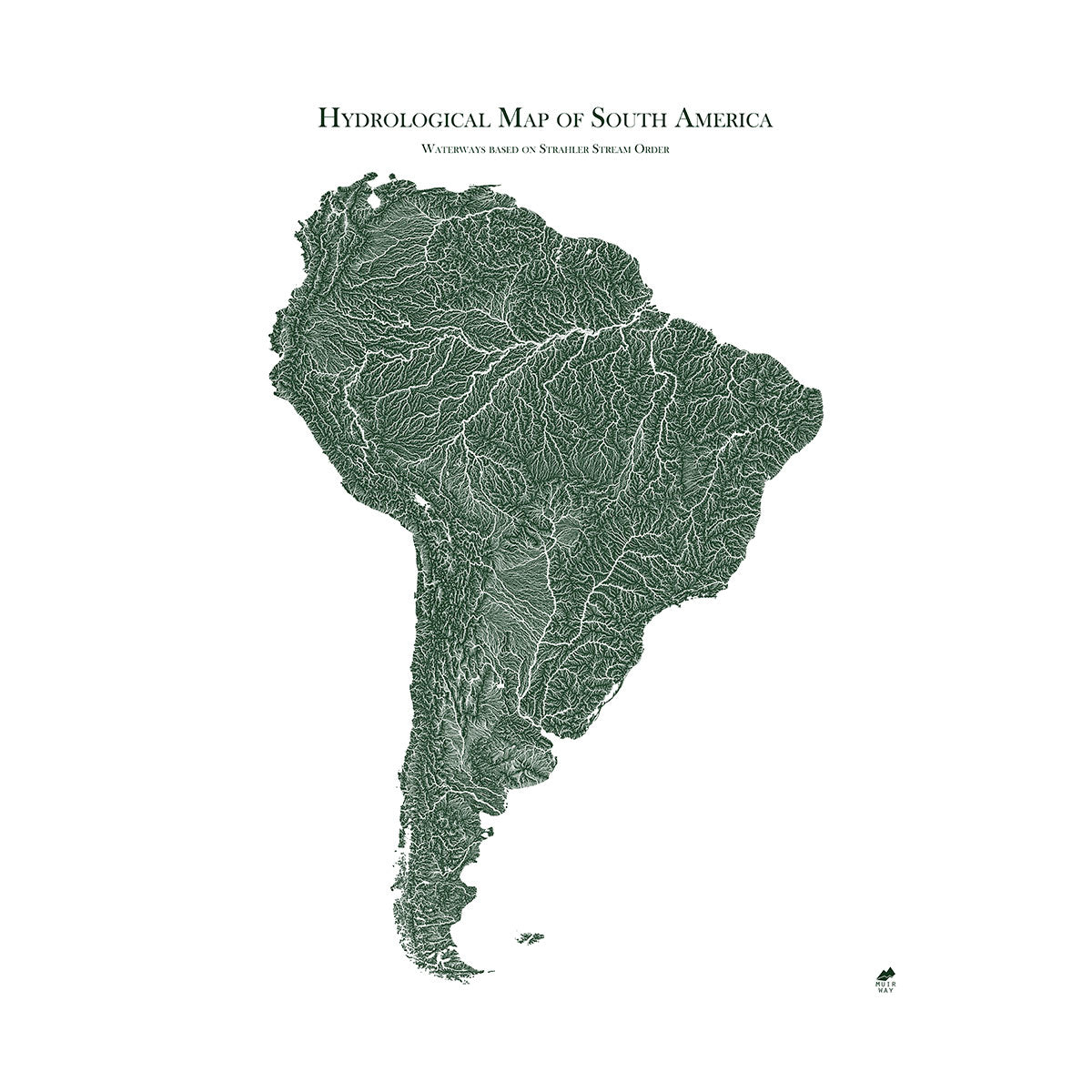 Hydrological Map of South America