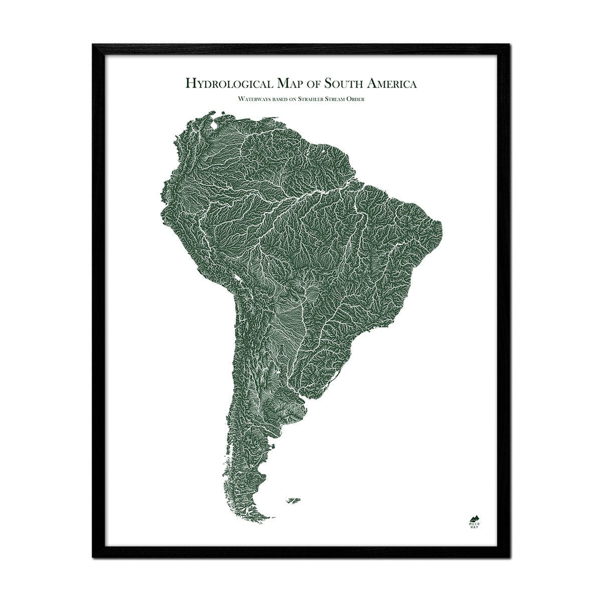 Hydrological Map of South America