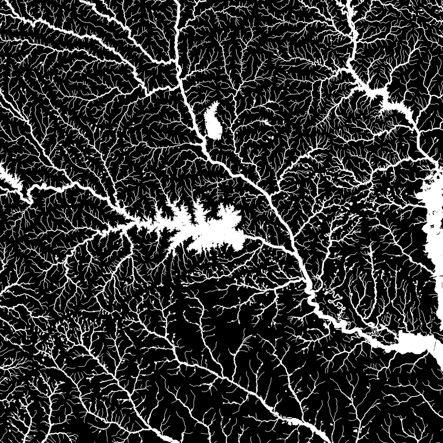South Carolina Hydrological Map