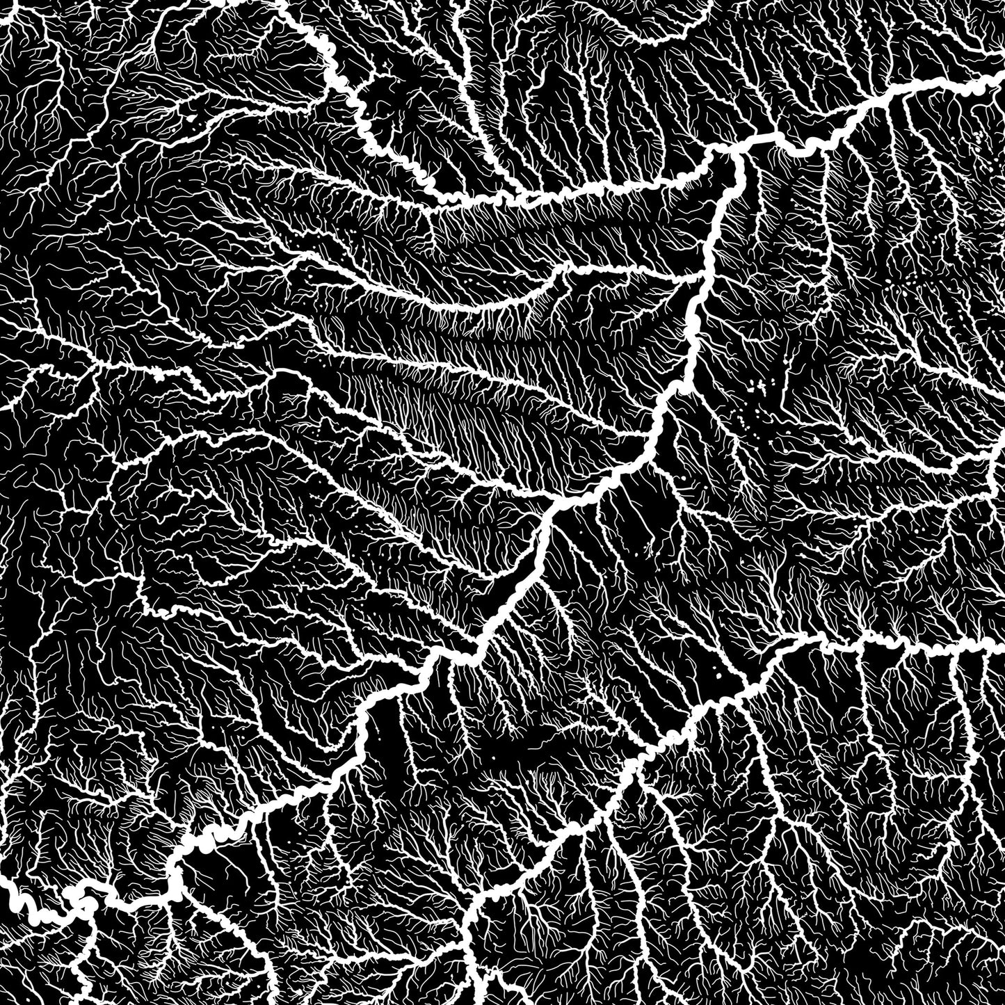 South Dakota Hydrological Map