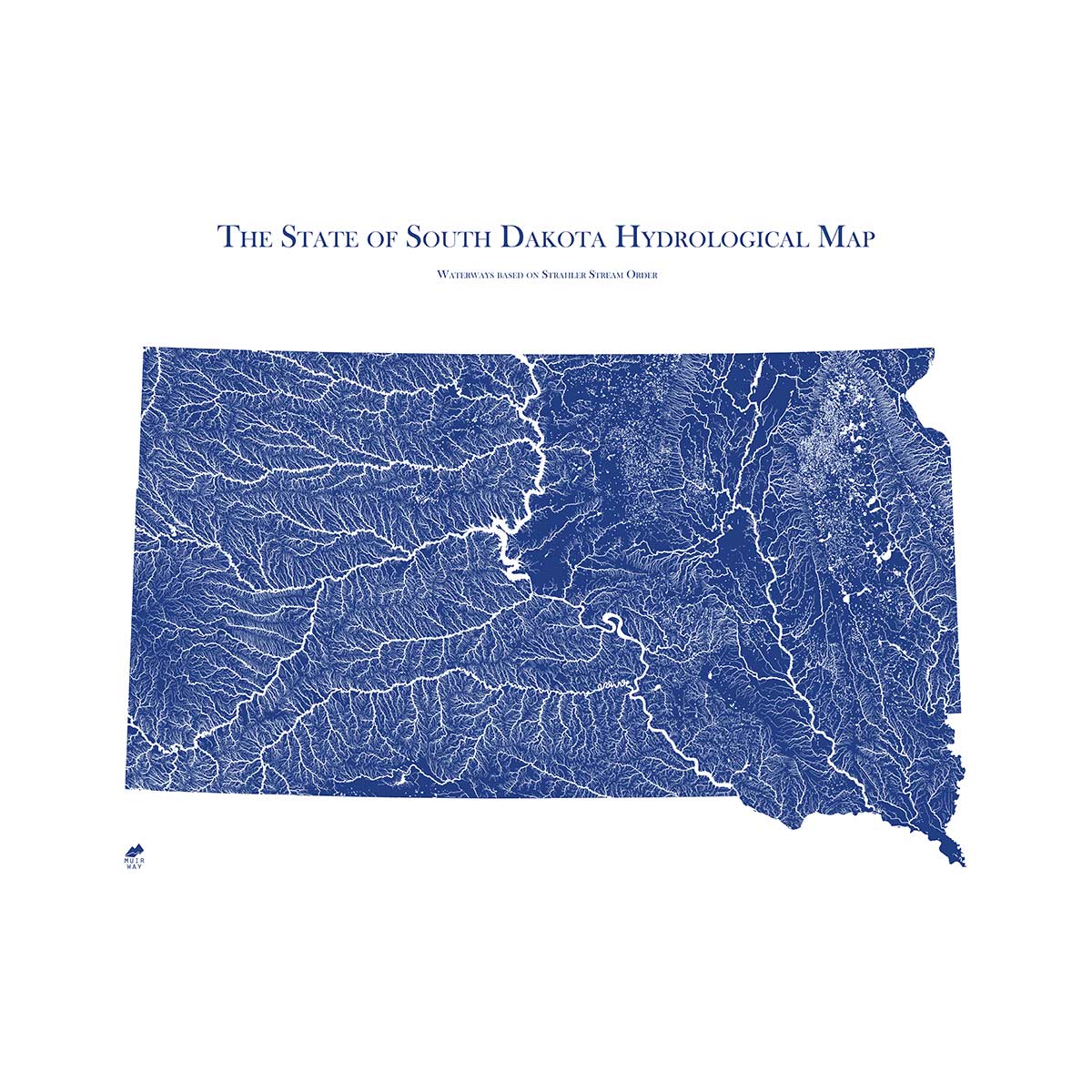 South Dakota Hydrology Map