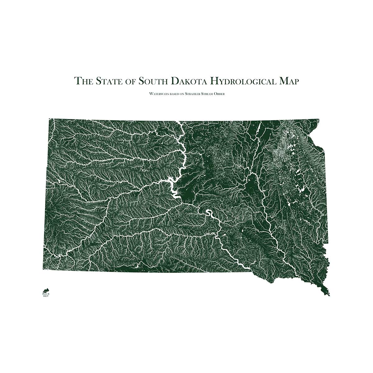 South Dakota Rivers Map