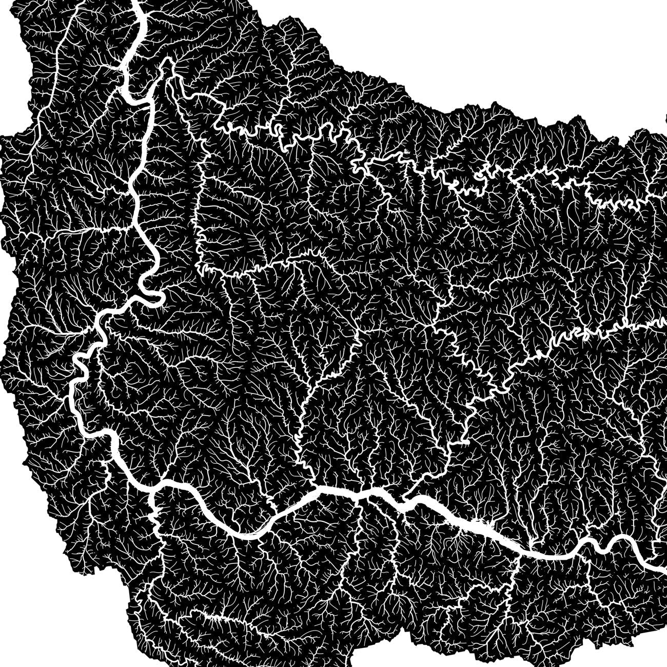Tennessee Regional Hydrological Map
