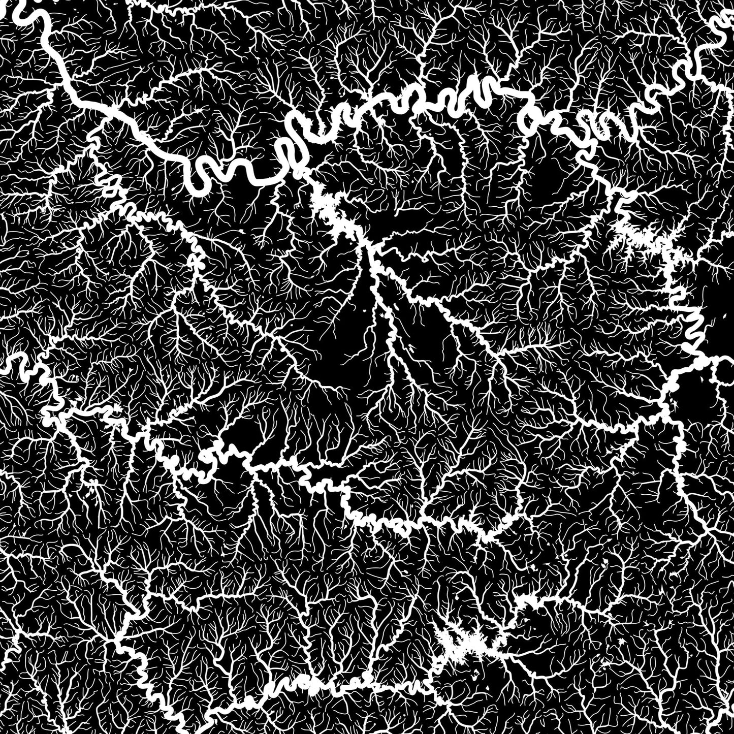 Tennessee Hydrological Map