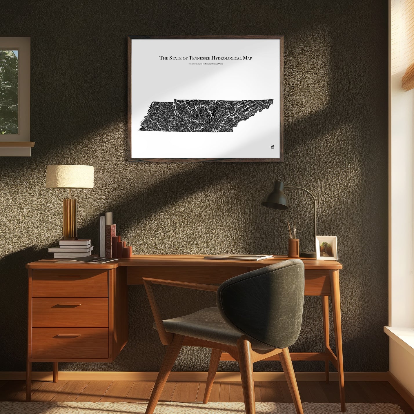 Tennessee Hydrological Map
