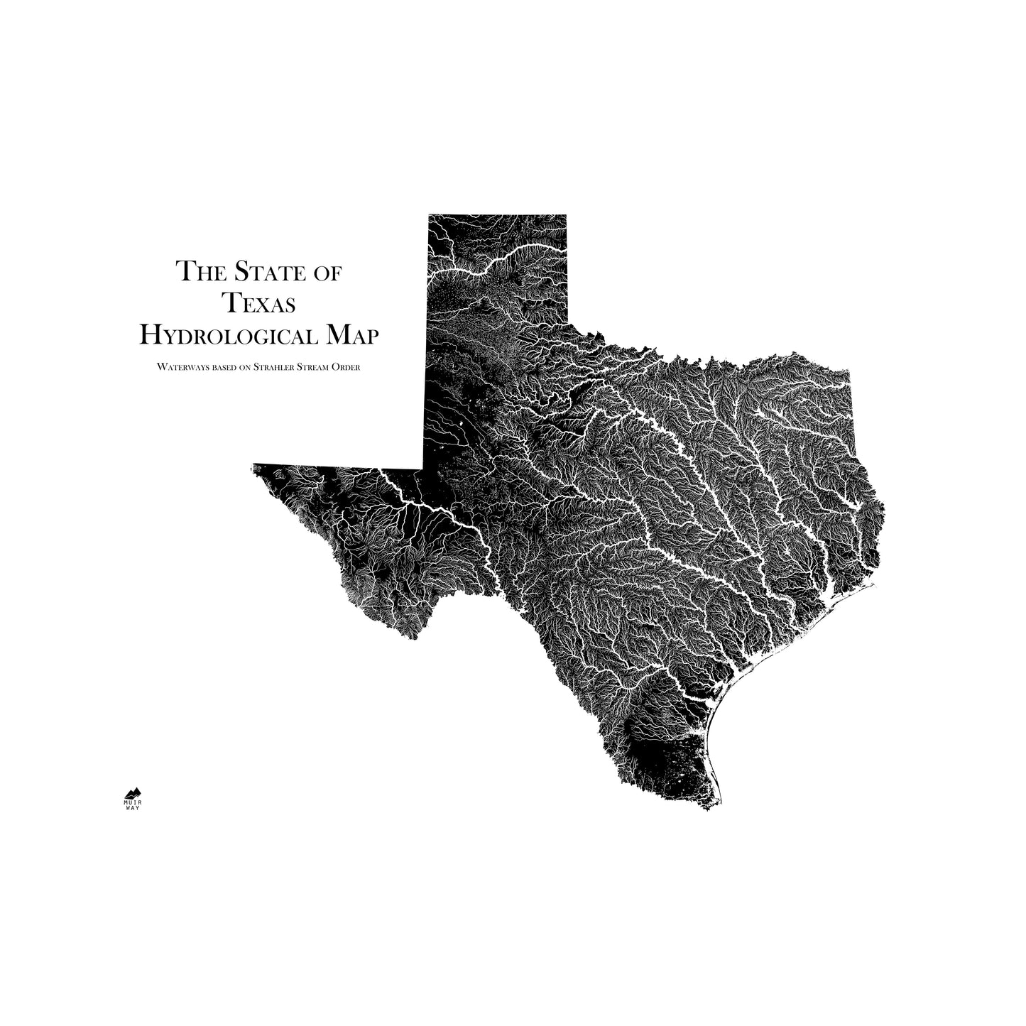 Texas Hydrological Map