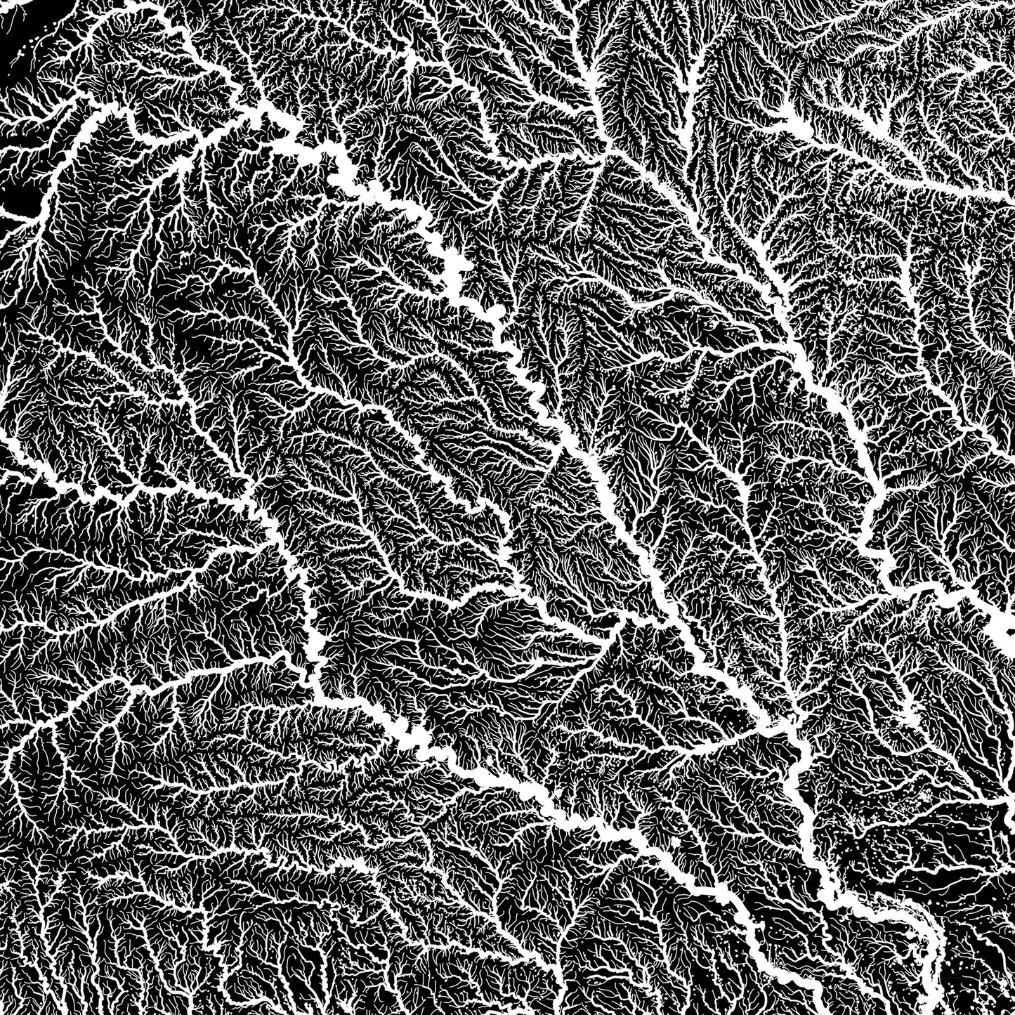 Texas Hydrological Map