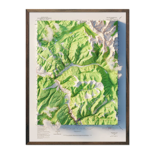 Vintage Vail Relief Map - 1950