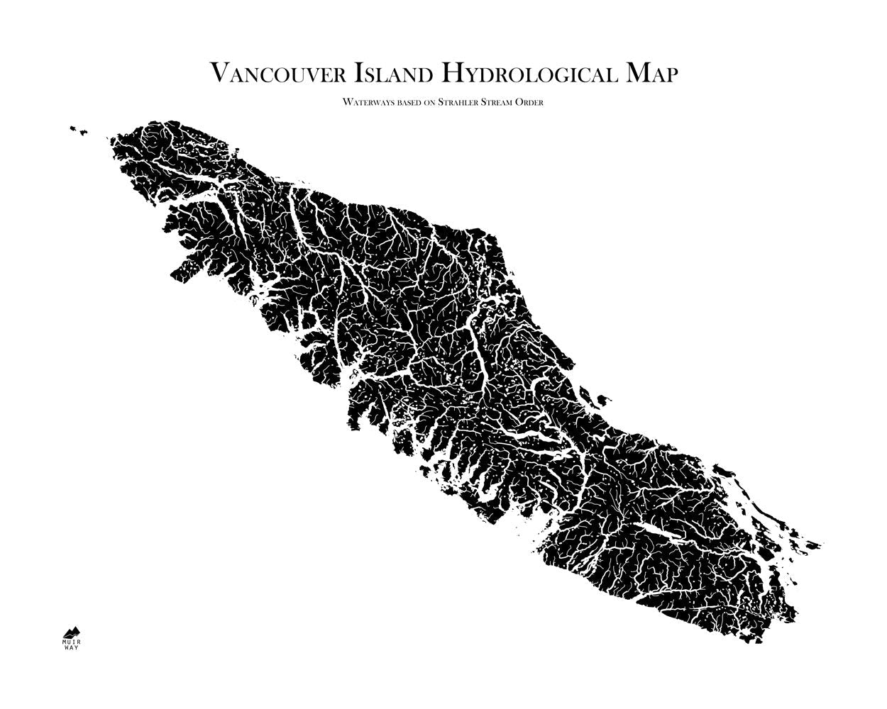 Vancouver Island Hydrological Map