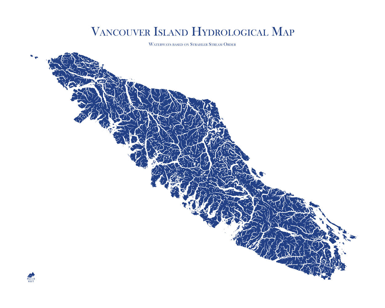 Vancouver Island Hydrological Map