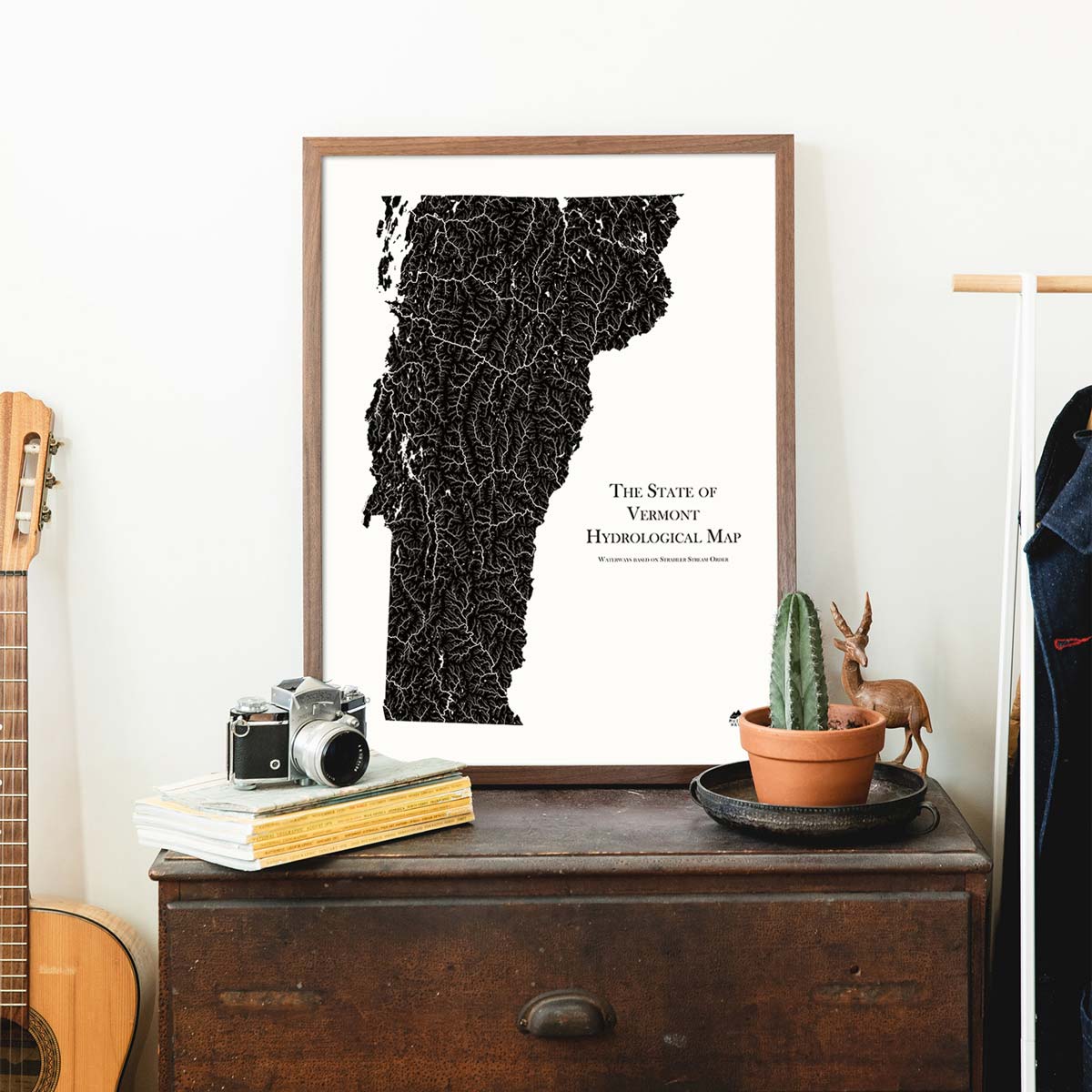 Vermont Hydrological Map