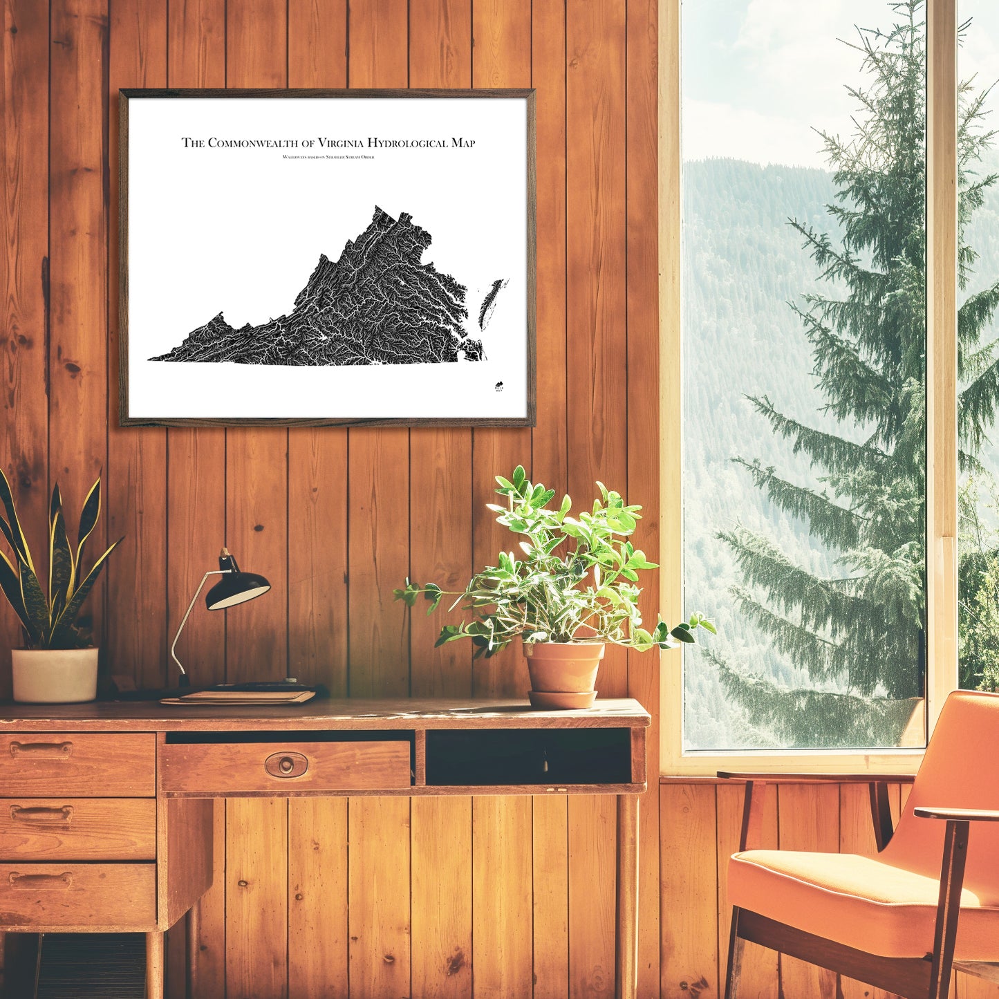 Virginia Hydrological Map