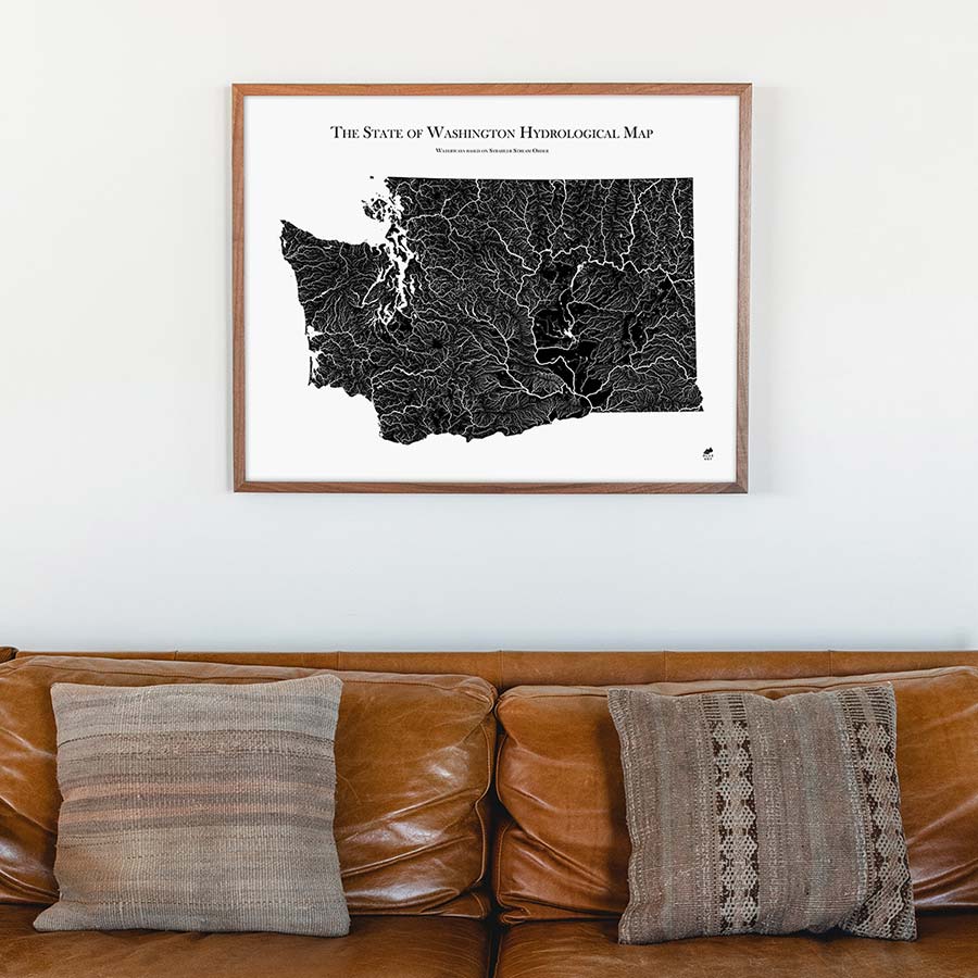 Washington Hydrological Map