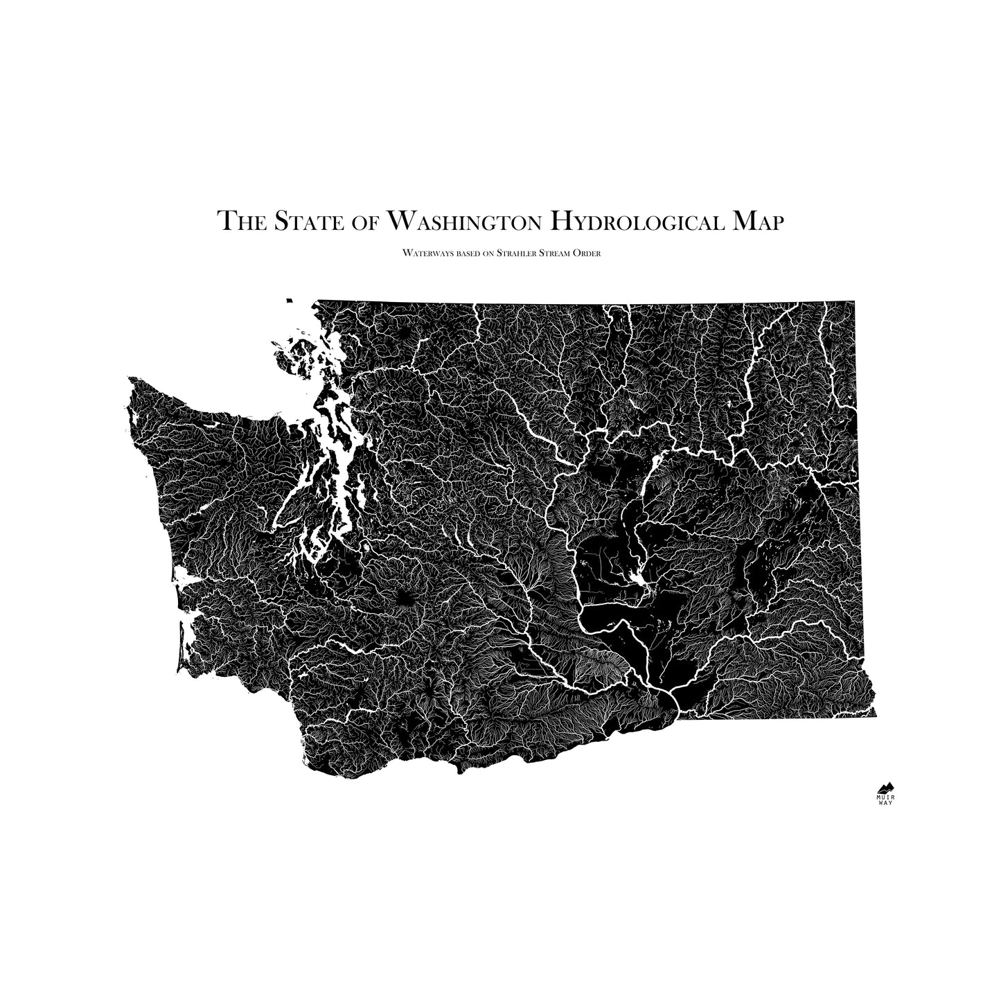 Washington Hydrological Map