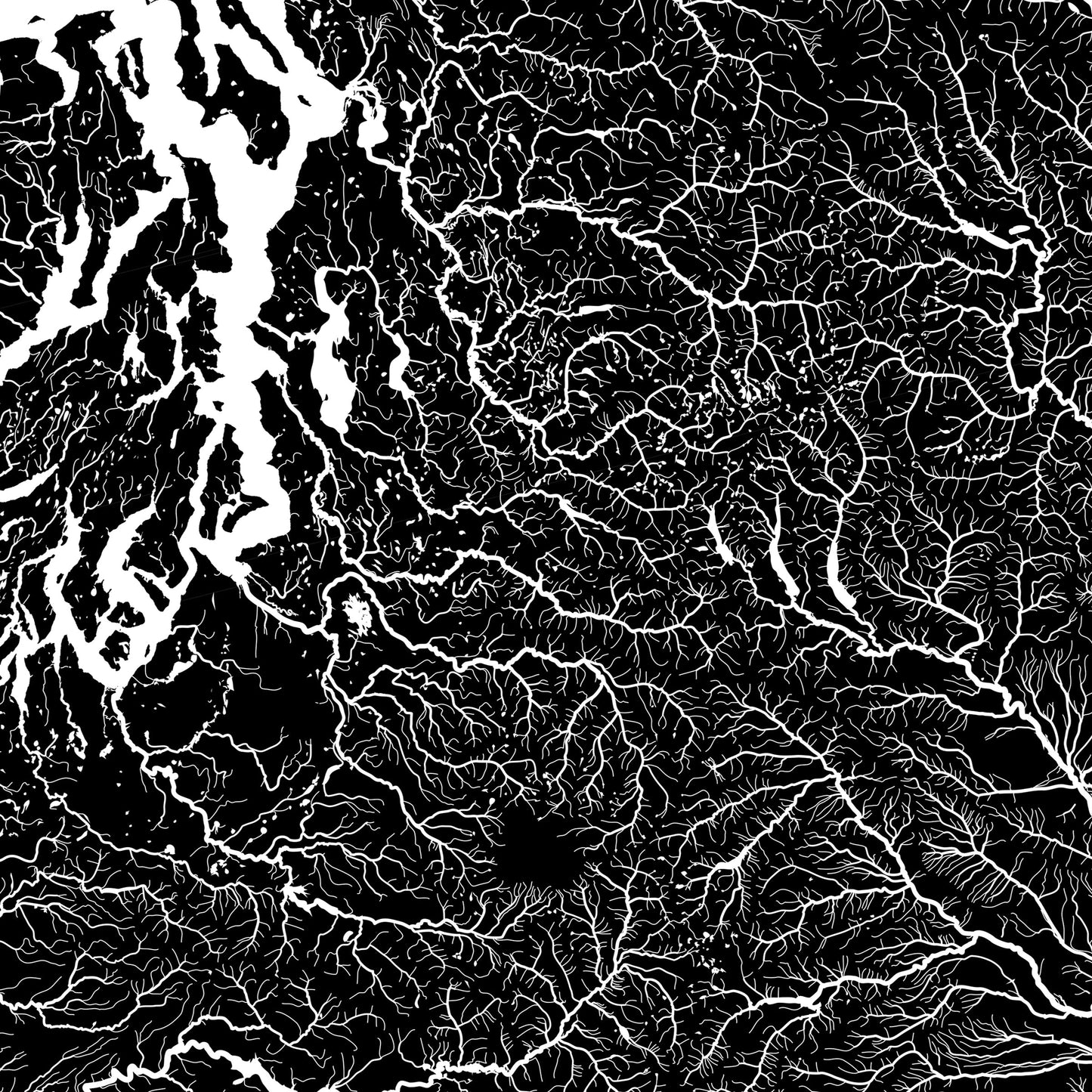 Washington Hydrological Map