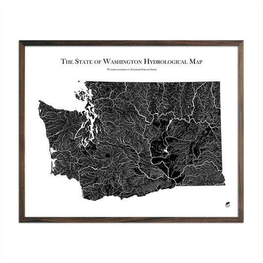 Washington Hydrological Map