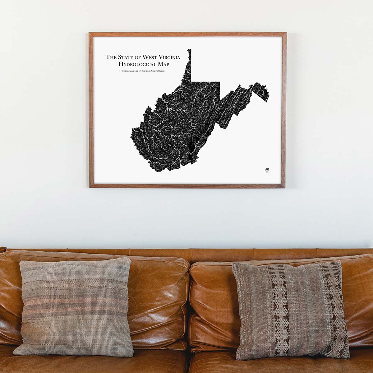 West Virginia Hydrological Map