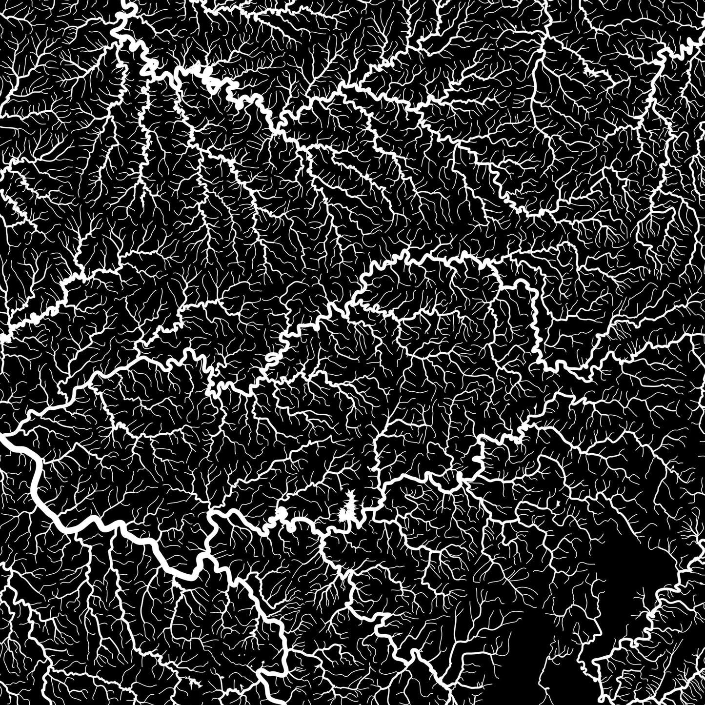 West Virginia Hydrological Map
