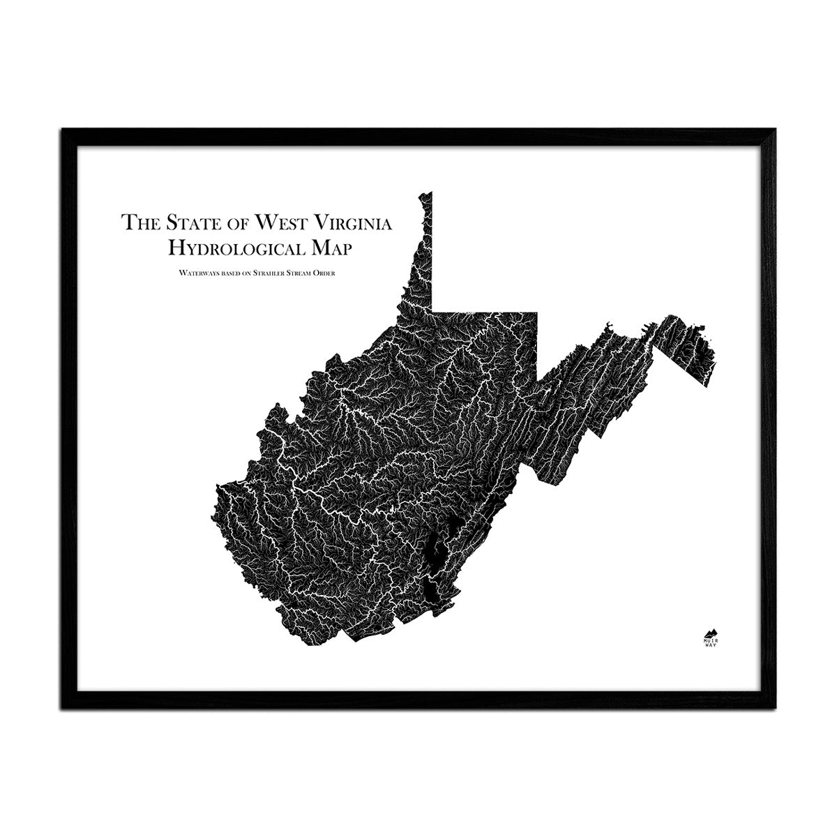 West Virginia Hydrological Map