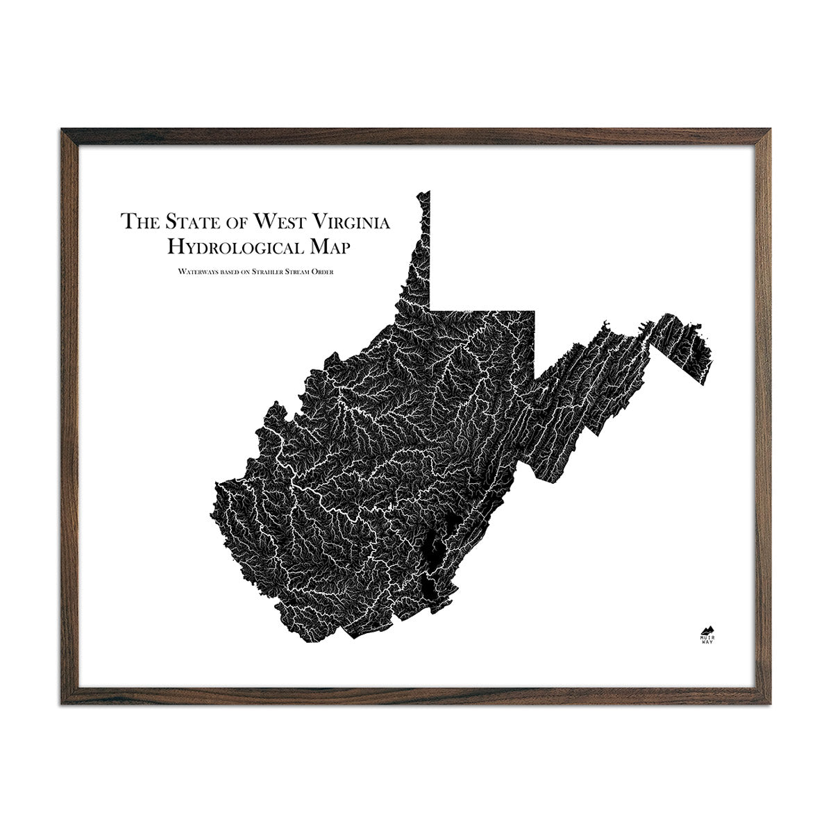 West Virginia Hydrological Map