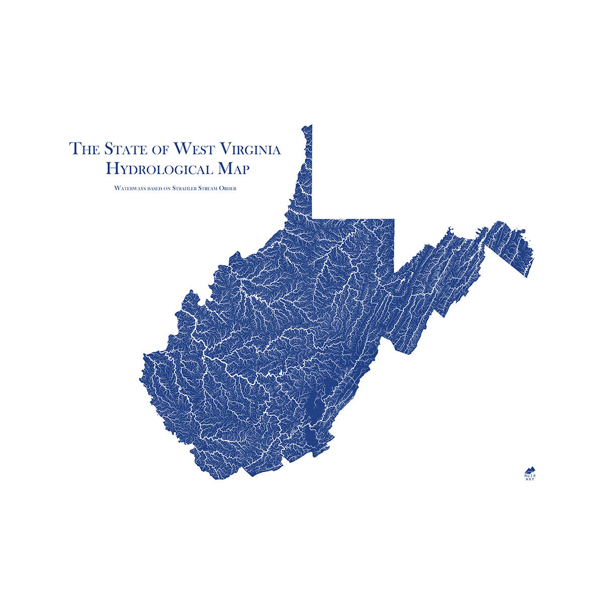 West Virginia Hydrology Map