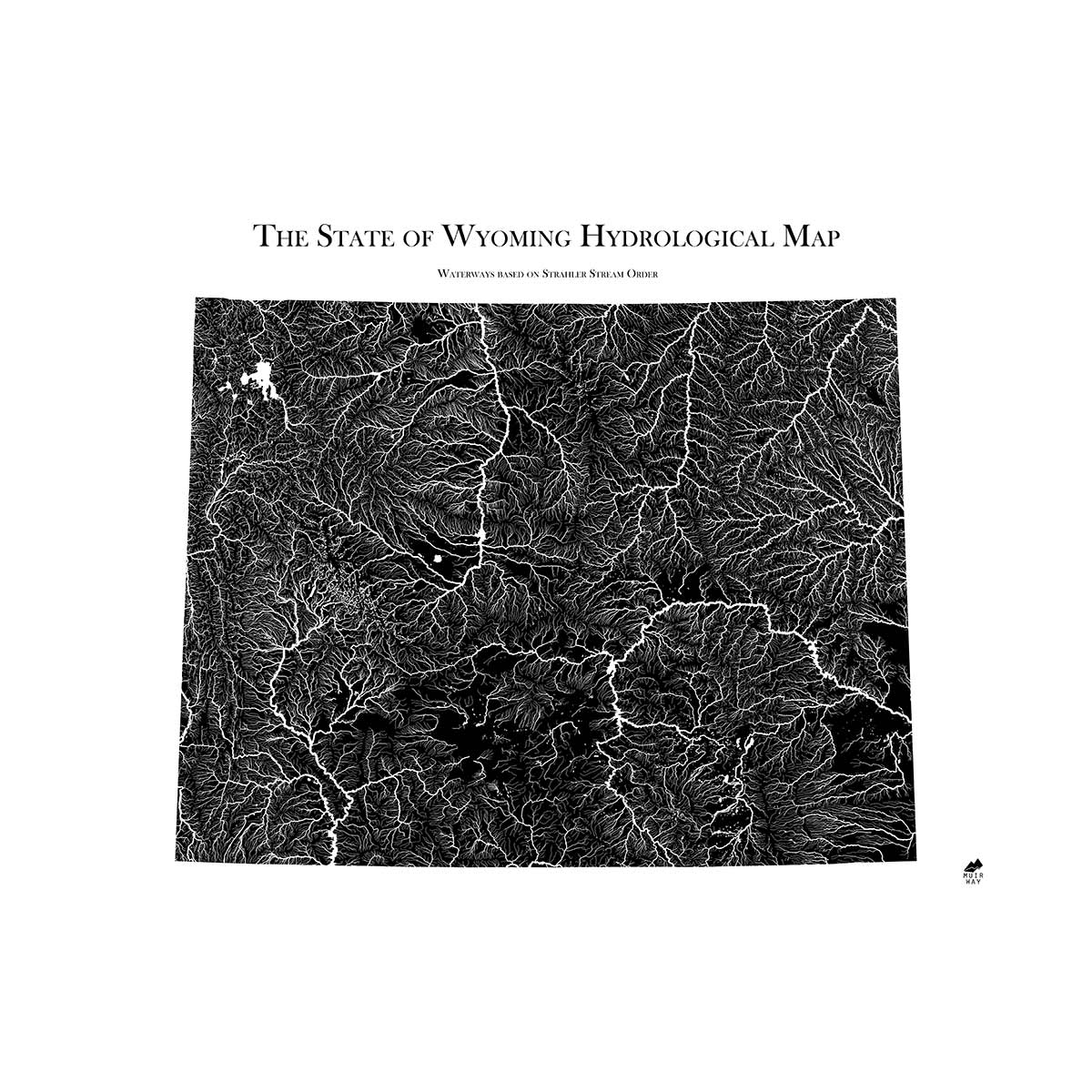 Wyoming Hydrological Map