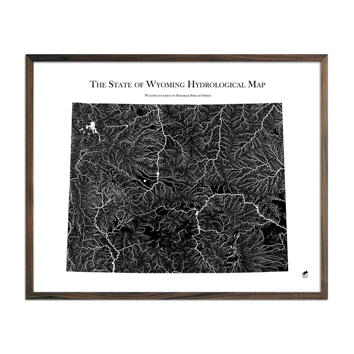 Wyoming Hydrological Map