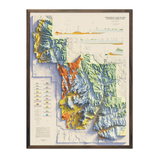 Zion 1987 Relief Map