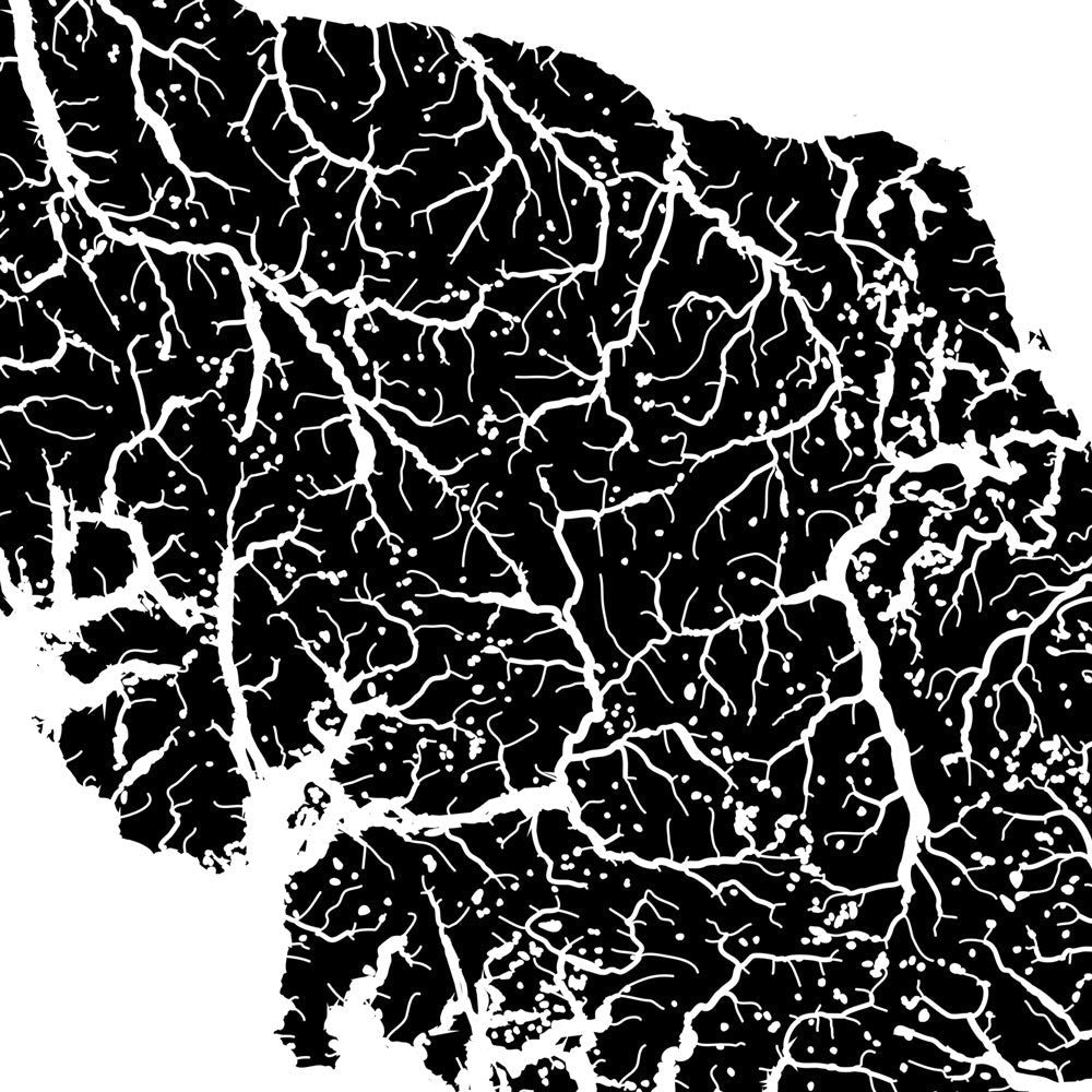 Vancouver Island Hydrological Map