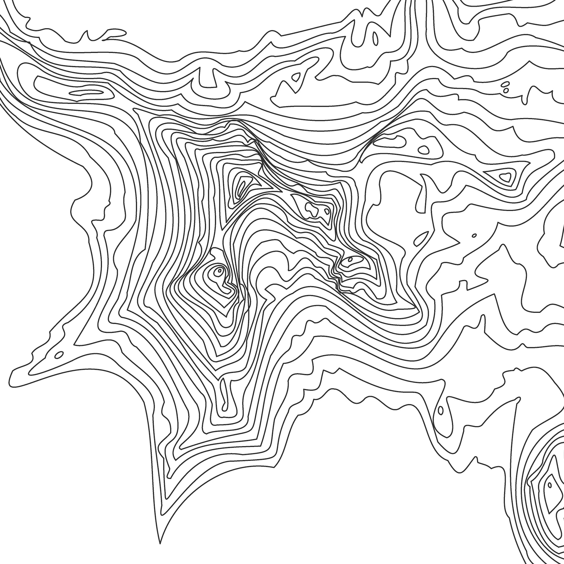 Broken Top Topo Map