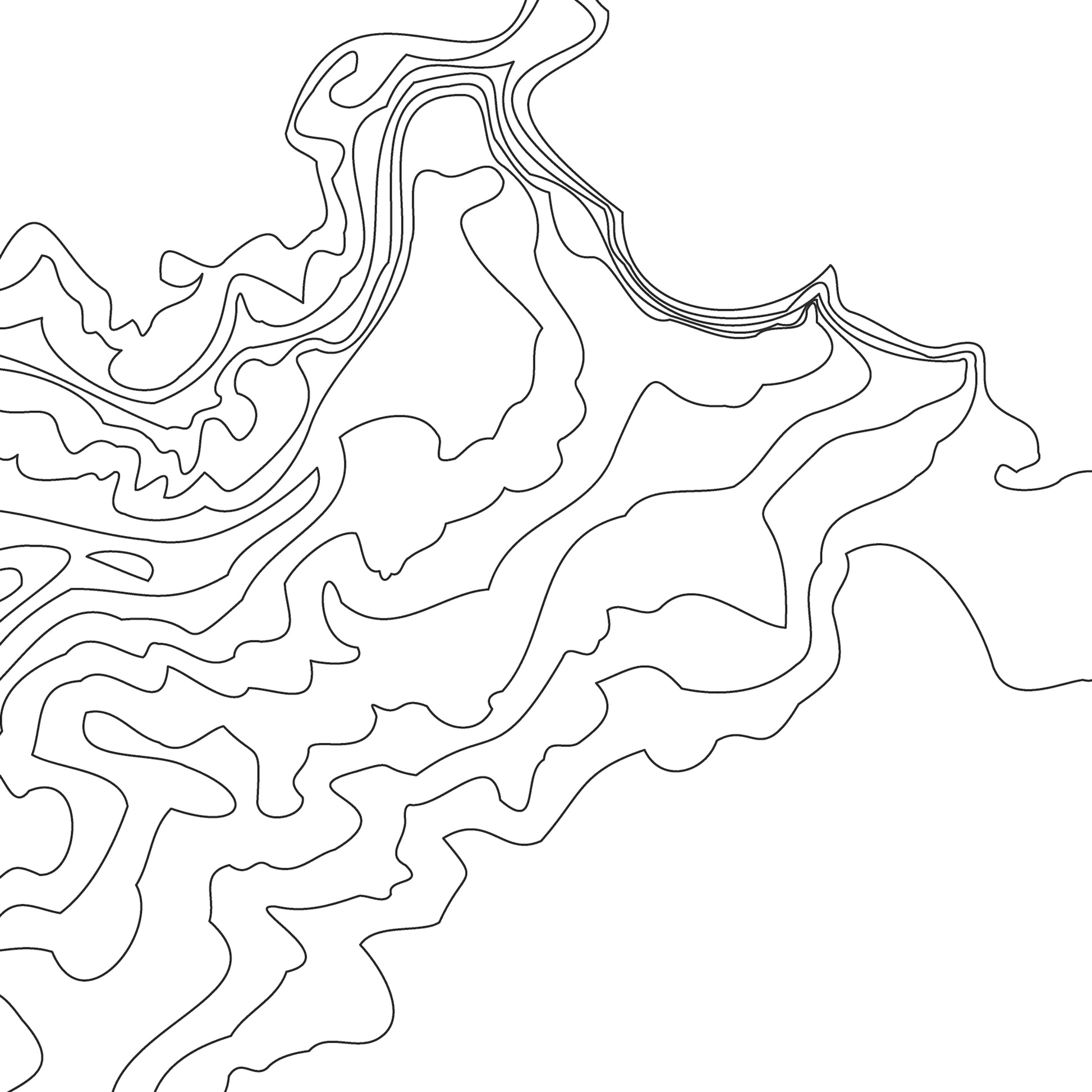Broken Top Topo Map