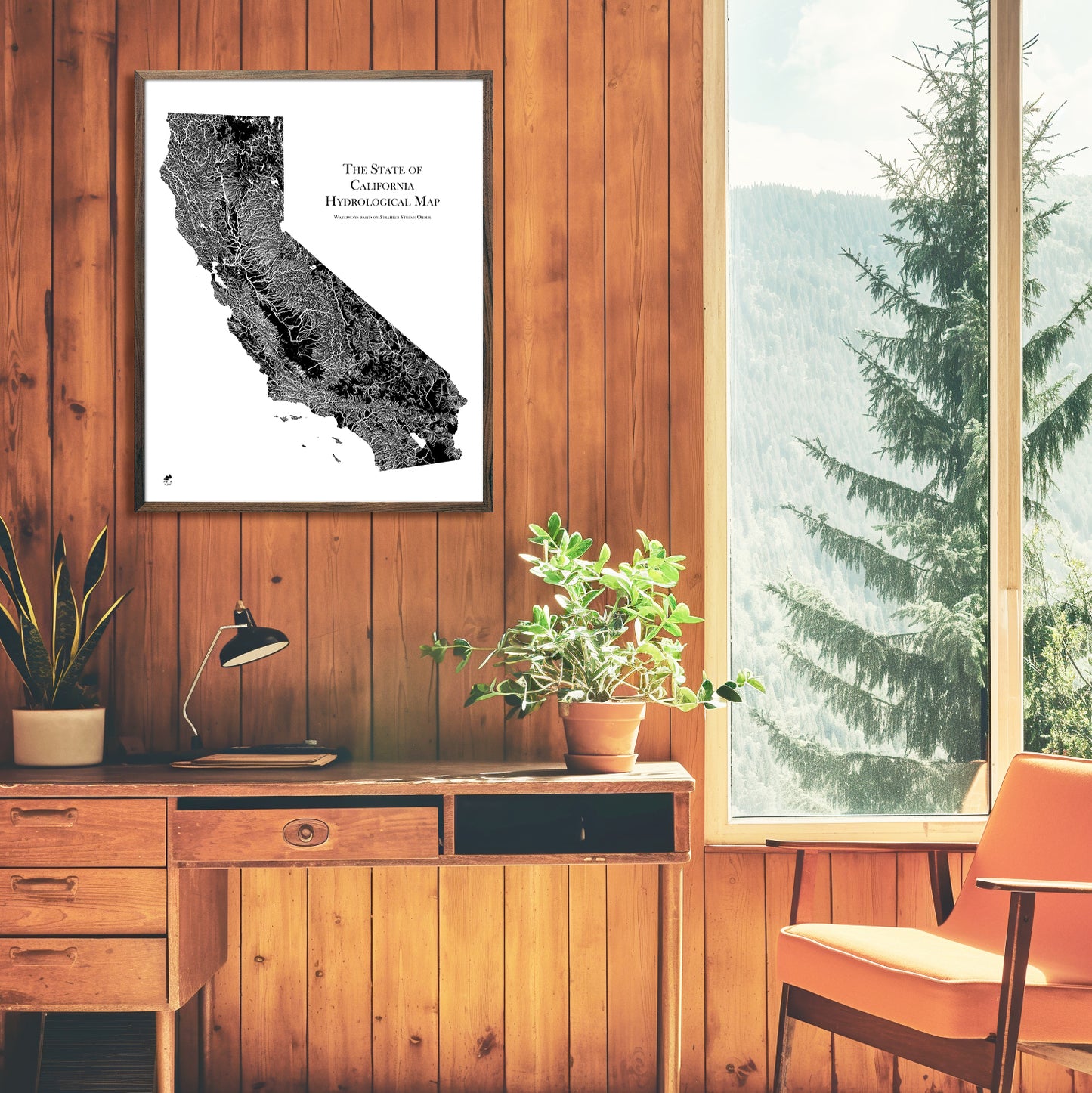 California Hydrological Map