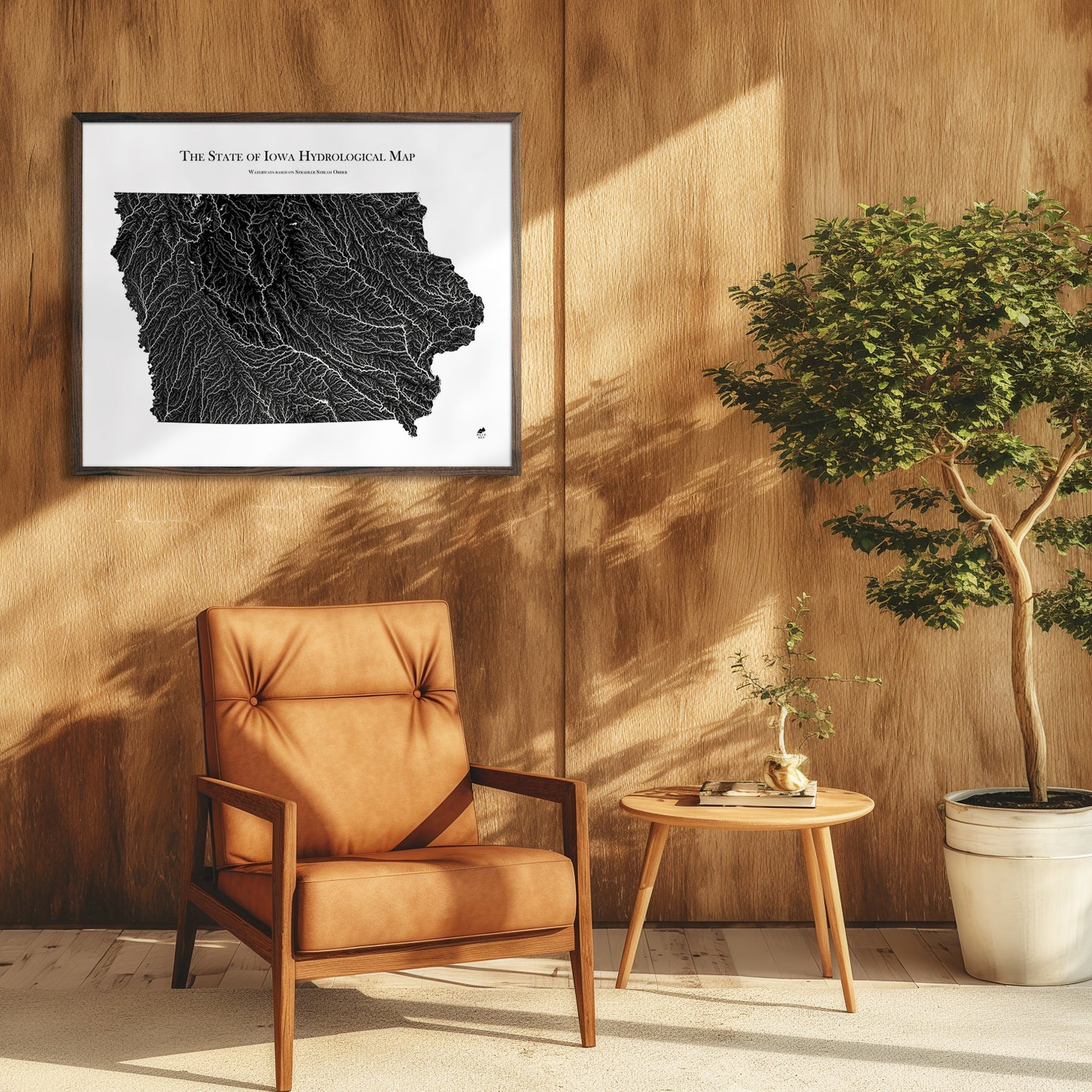 Iowa Hydrological Map