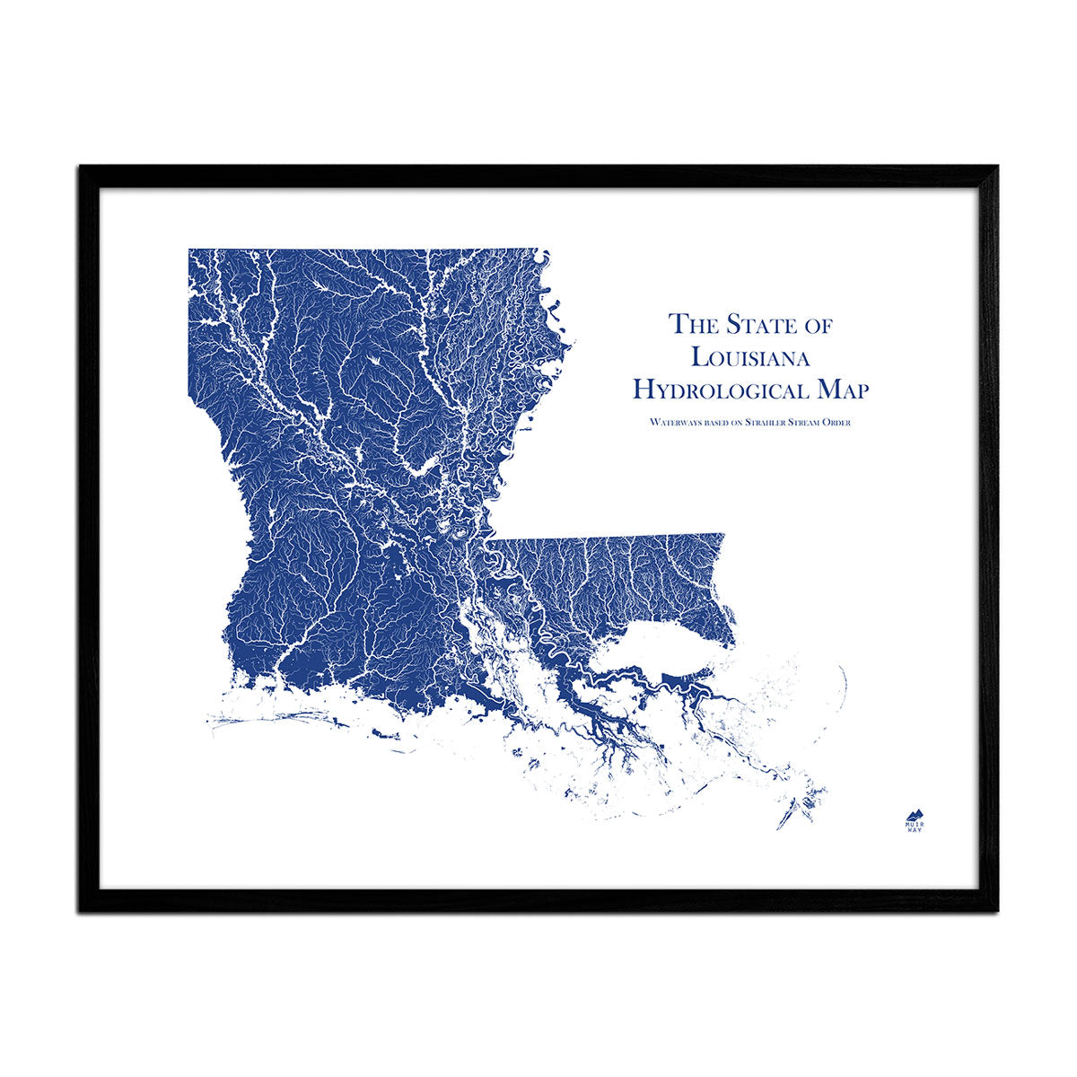 Louisiana Hydrology Map