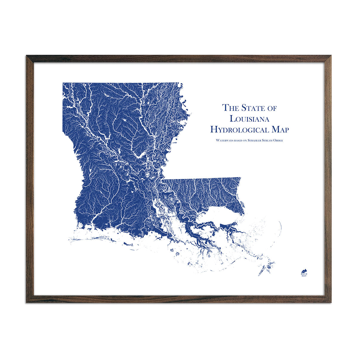 Louisiana Hydrology Map