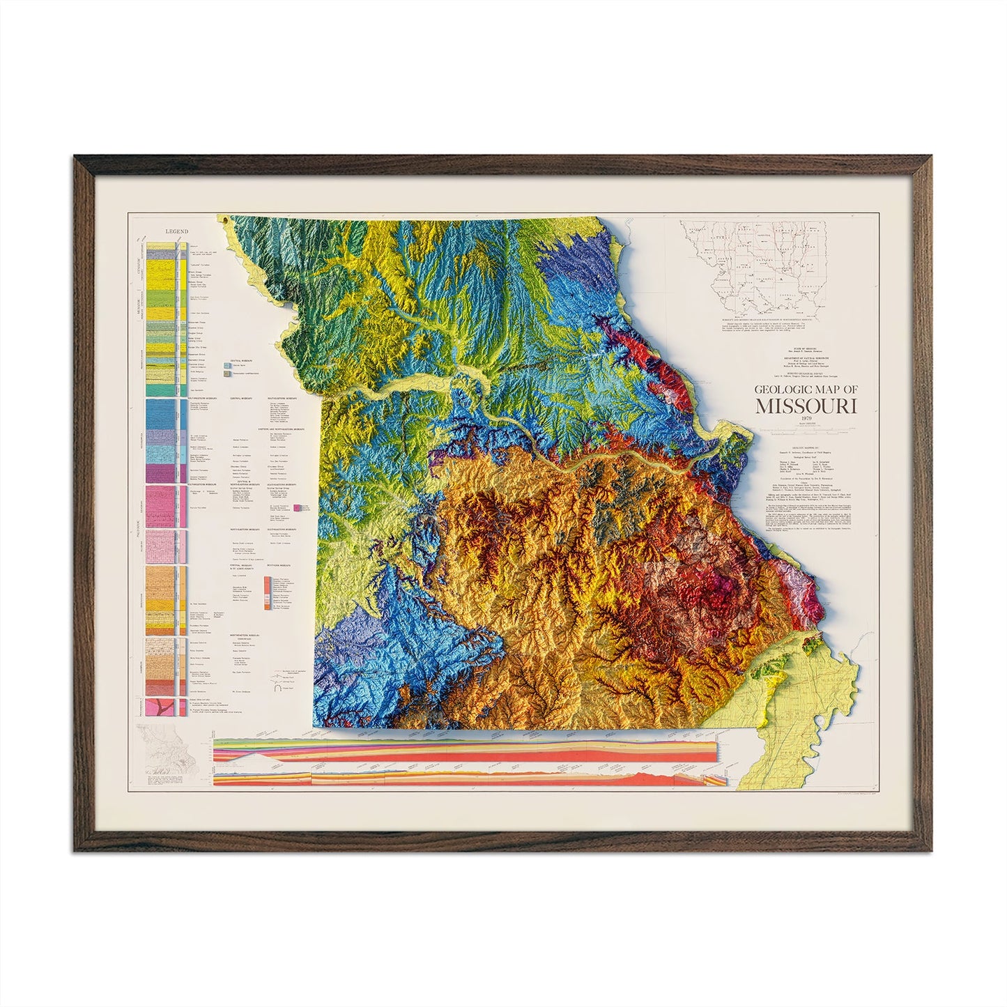 Vintage 1979 Missouri Map