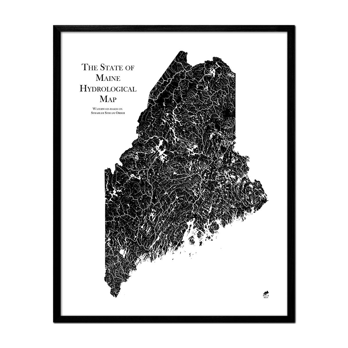 Maine Hydrological Map