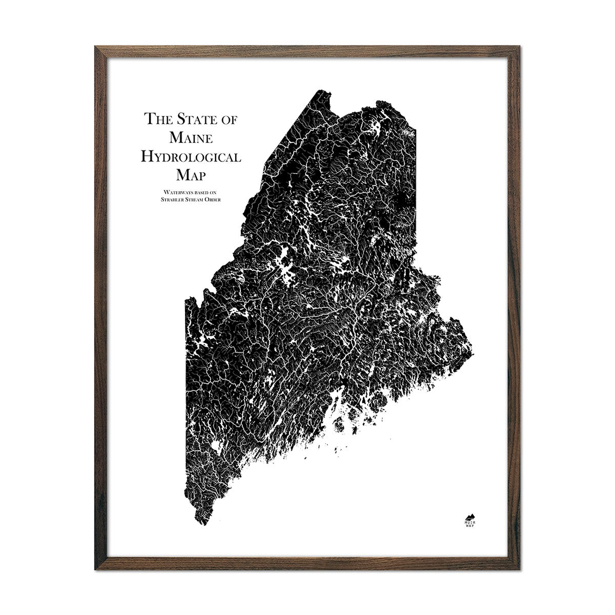 Maine Hydrological Map