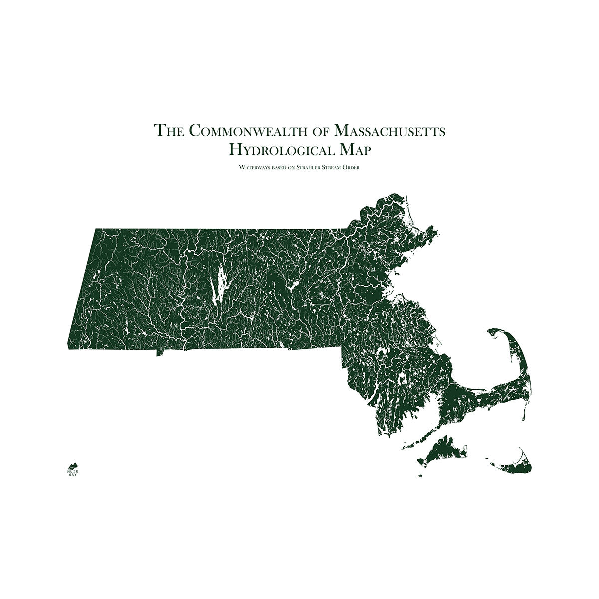 Massachusetts Rivers Map