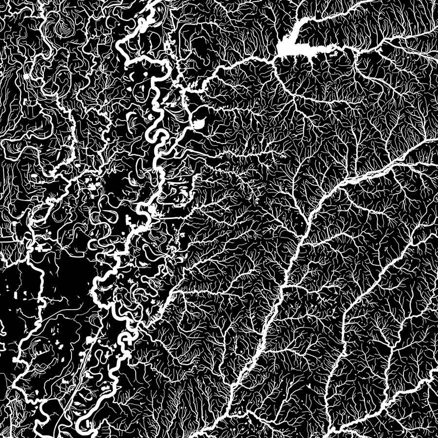 Mississippi Hydrological Map