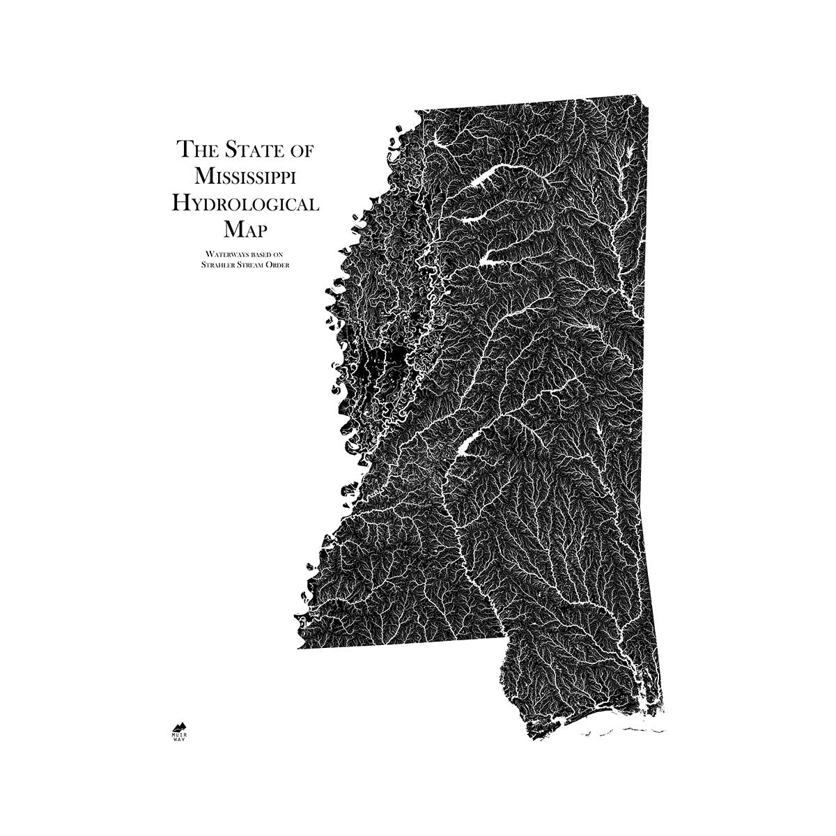 Mississippi Hydrological Map