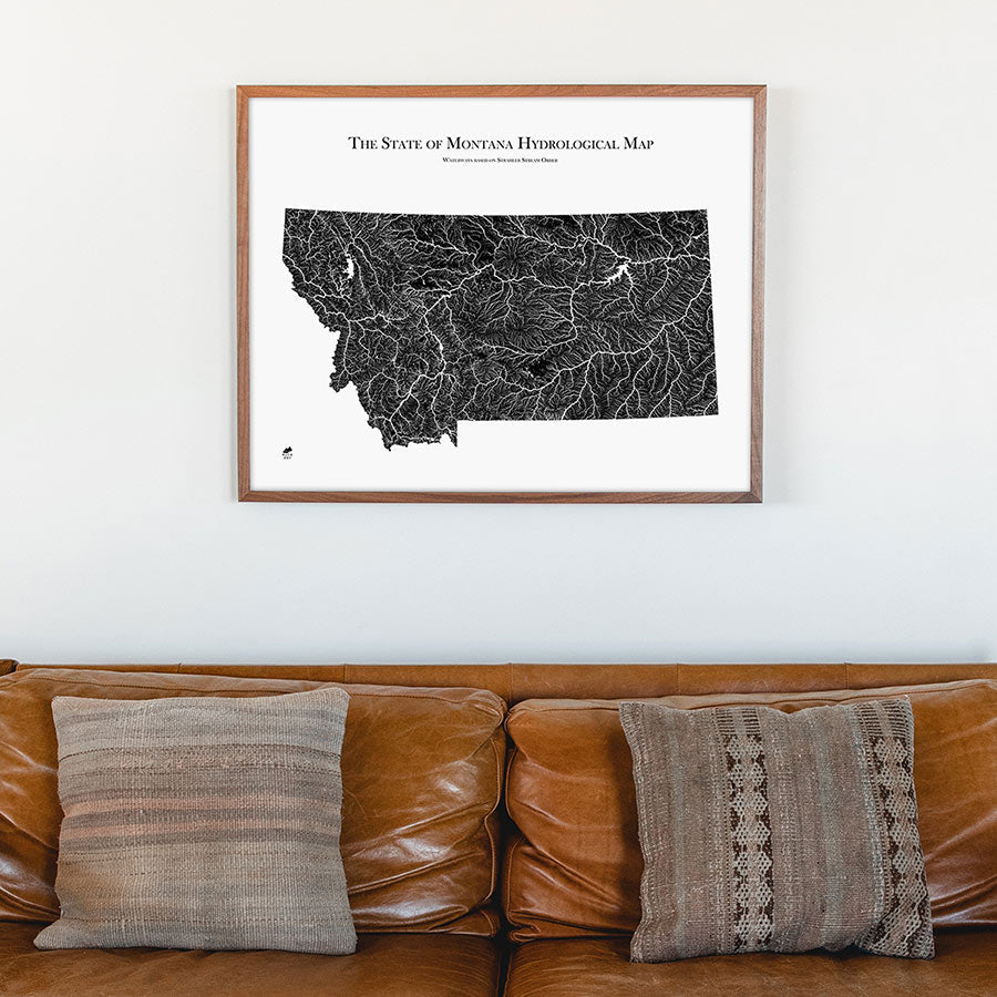 Montana Hydrological Map